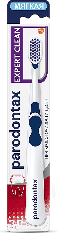 Зубная щетка Parodontax Эксперт чистоты, экстрамягкая, синий - фото 1