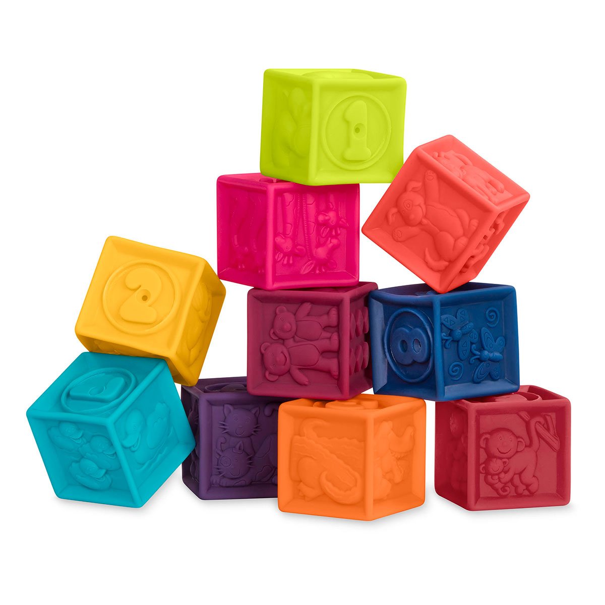 Кубики силіконові Battat Порахуй-Ка!, 10 шт. (BX1002Z) - фото 2