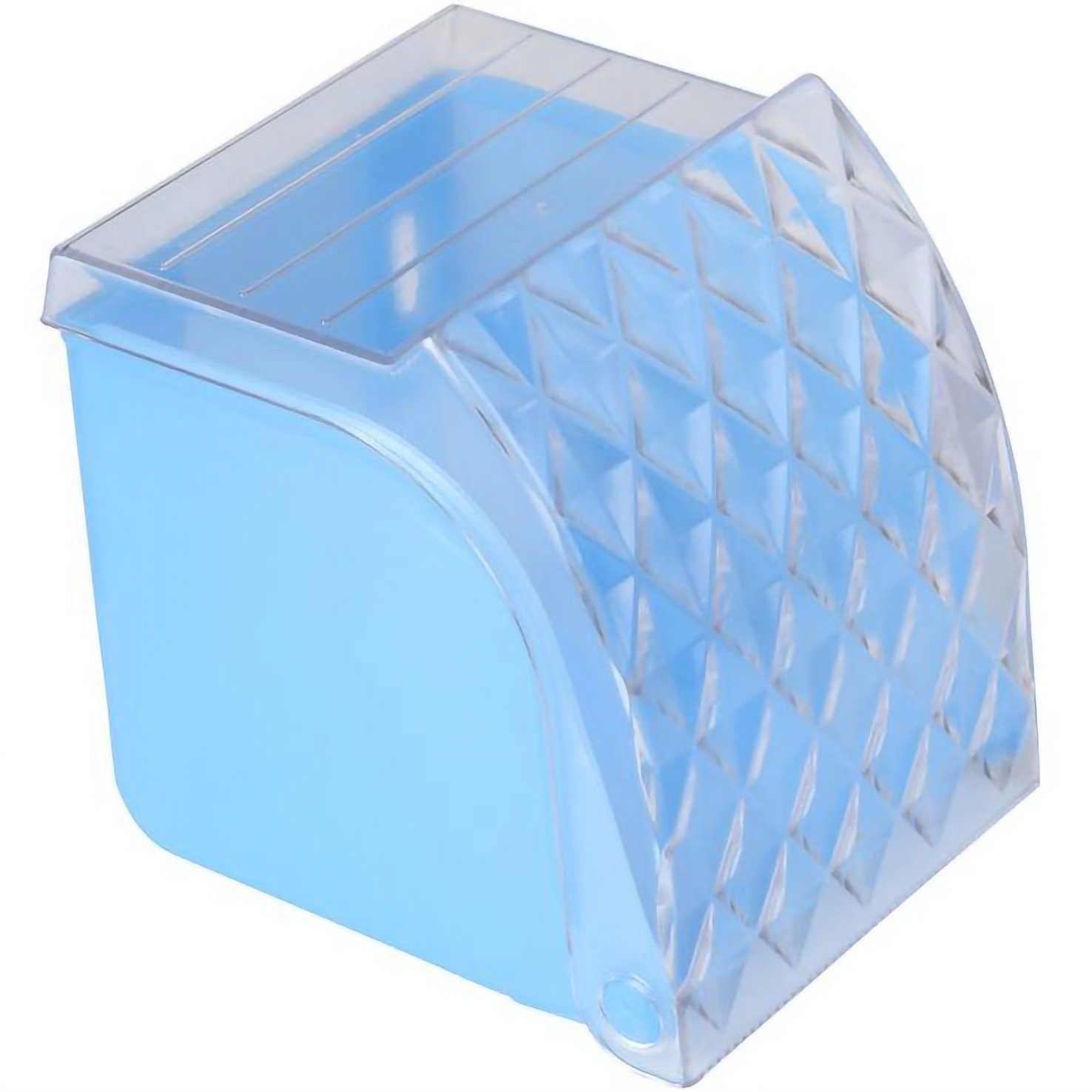 Тримач для туалетного паперу Volver Crystal BL, блакитний (10201BL) - фото 2