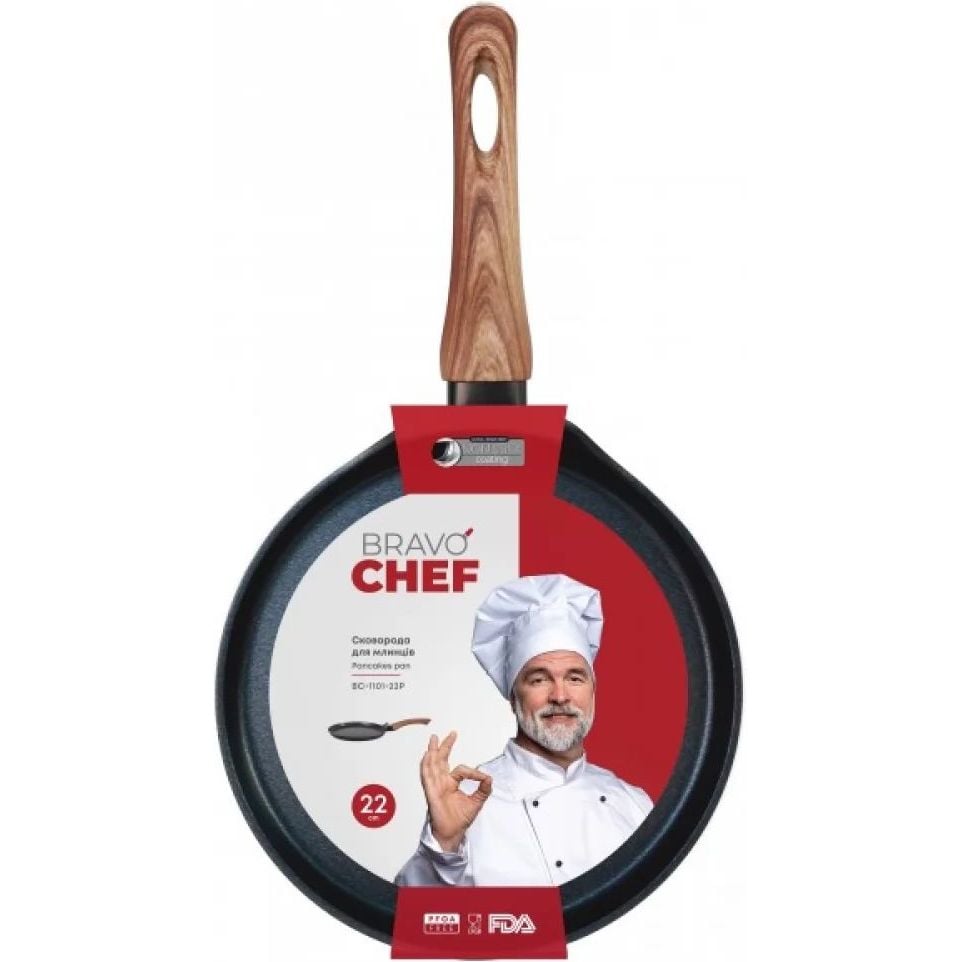 Сковорода Bravo Chef для млинців 22 см (BC-1101-22Р) - фото 4