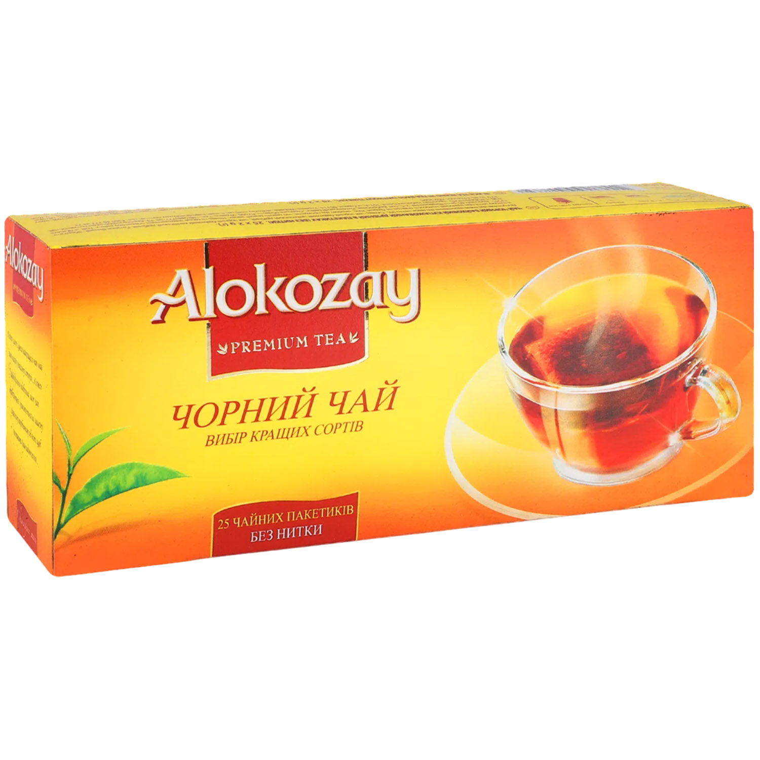 Чай чорний Alokozay байховий купажований без нитки 50 г, 25 шт. по 2 г (946876) - фото 1