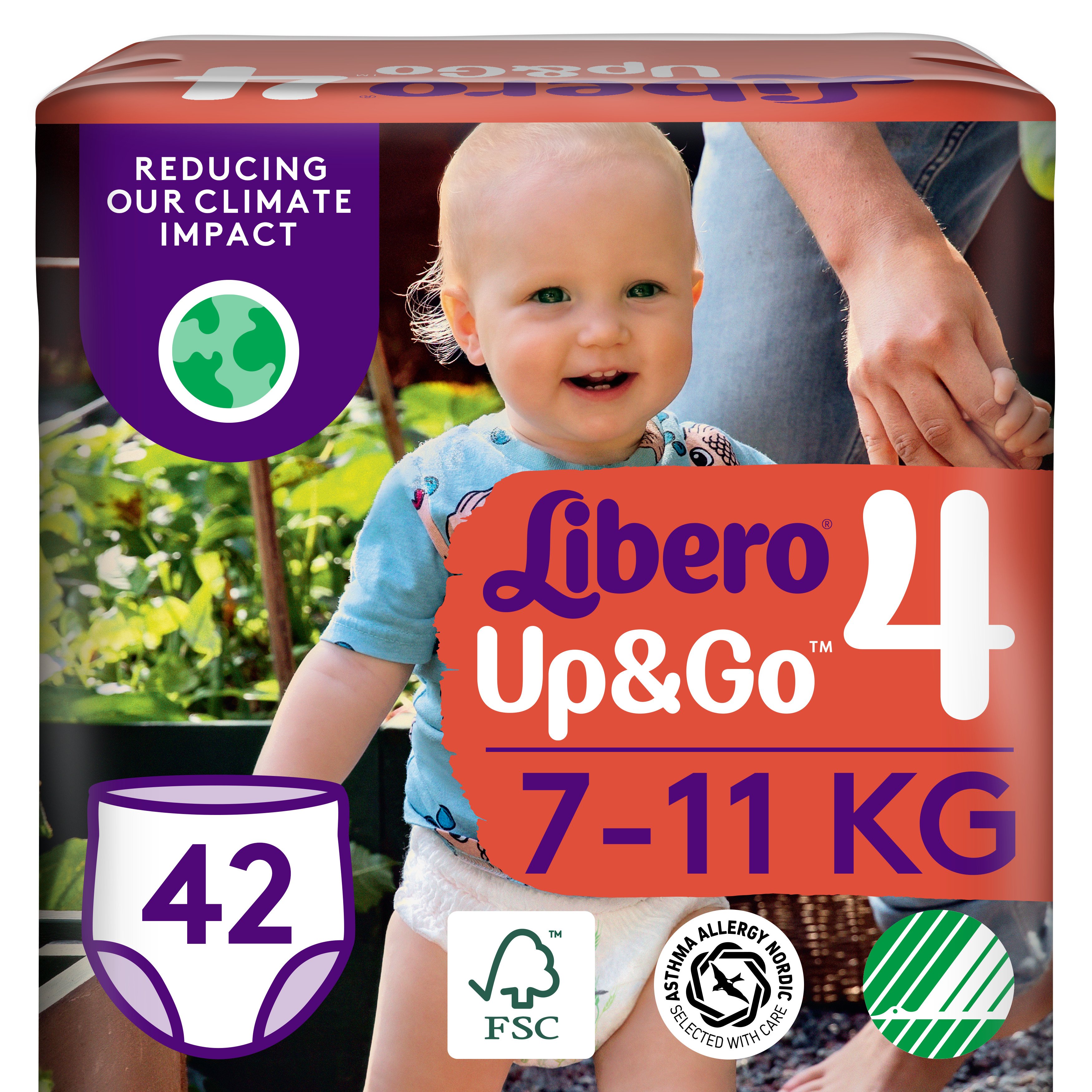 Підгузки трусики Libero Up&Go 4 (7-11 кг), 42 шт. (80053) - фото 1