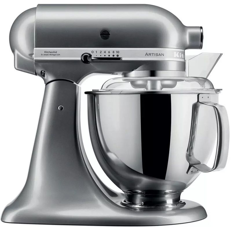 Планетарний міксер KitchenAid Artisan 4.8 л сріблястий (5KSM175PSECU) - фото 1