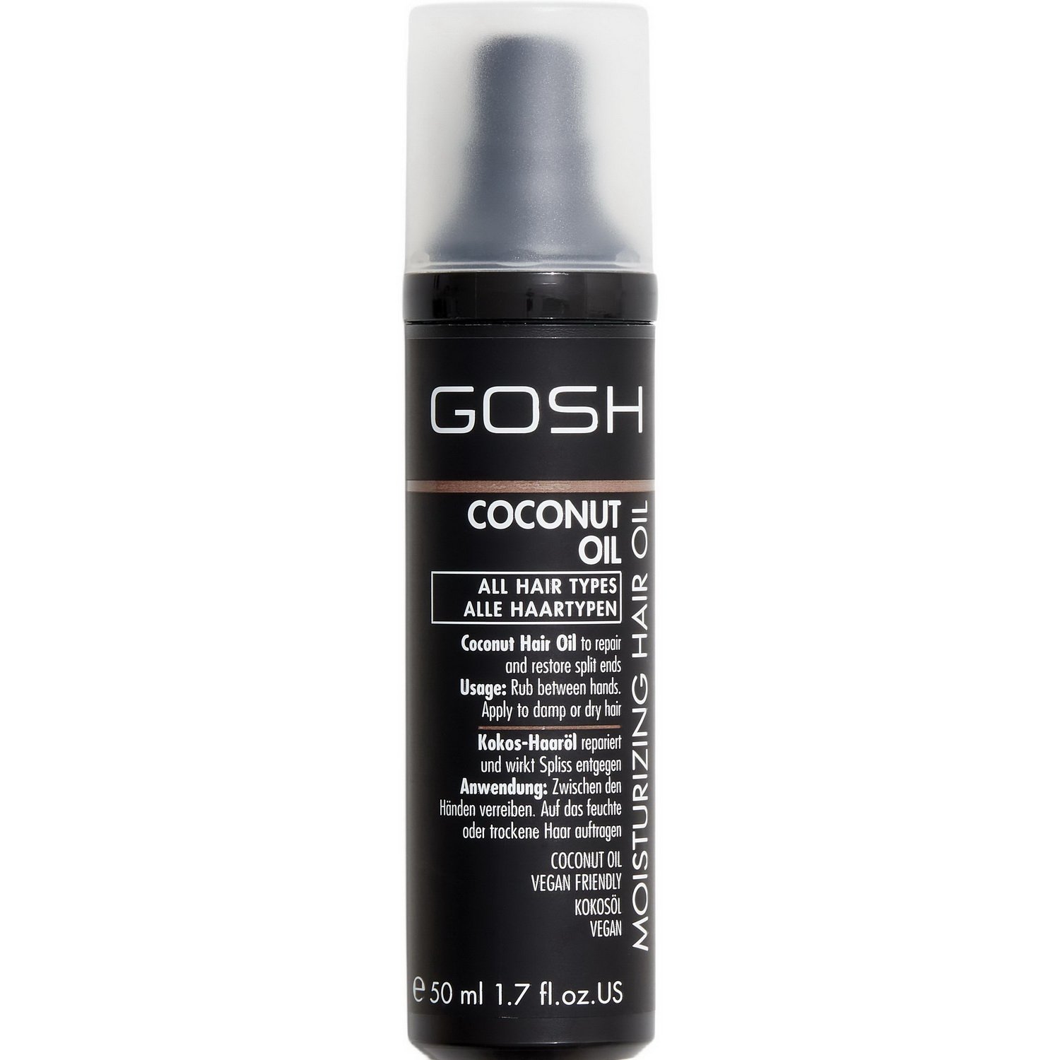 Олія для волосся Gosh Coconut Oil кокосова, живильна, 50 мл - фото 1