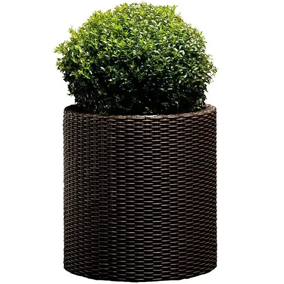 Горщик для квітів Keter L Cylinder Planter коричневий (17197934521_L) - фото 2