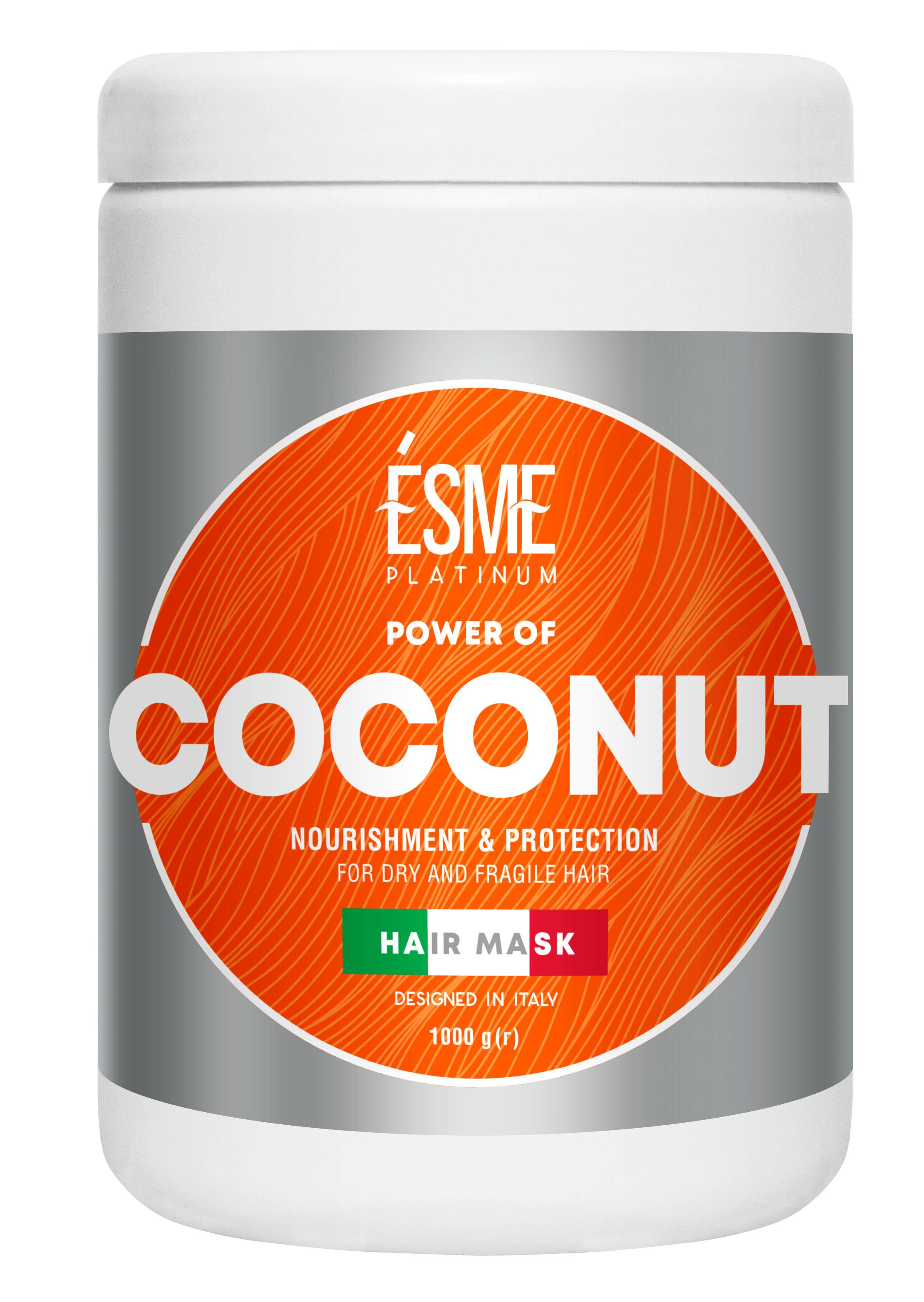 Маска Esme Platinum Coconut с маслом кокоса, для сухих и ломких волос, 1000 мл - фото 1