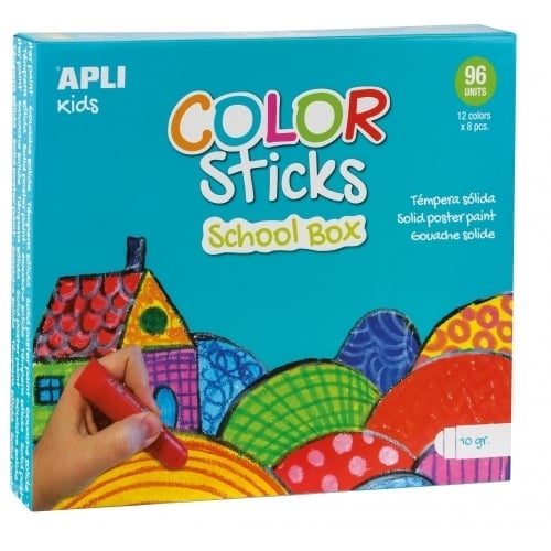 Кольоровий олівець Apli Kids Темпера, 10 г, колір в асорт., 1 шт. (14850) - фото 1