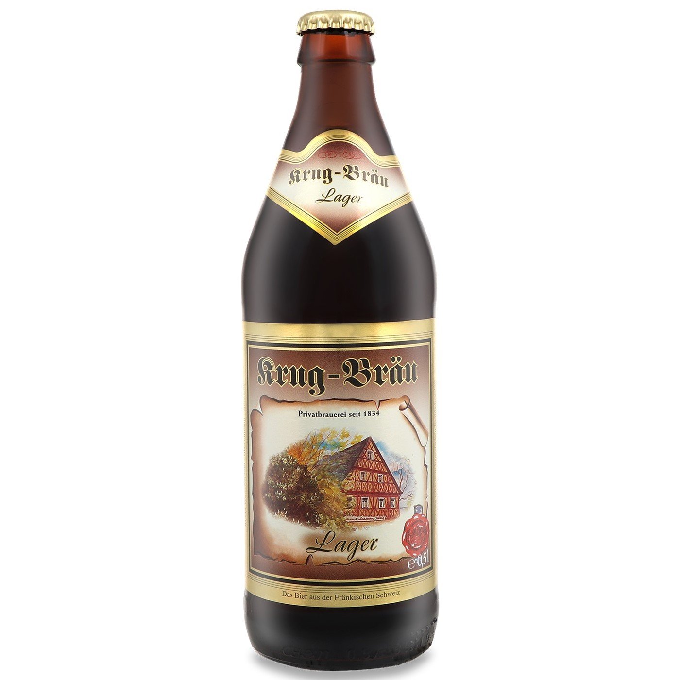 Пиво Krug-Brau Lager темне 5% 0.5 л - фото 1