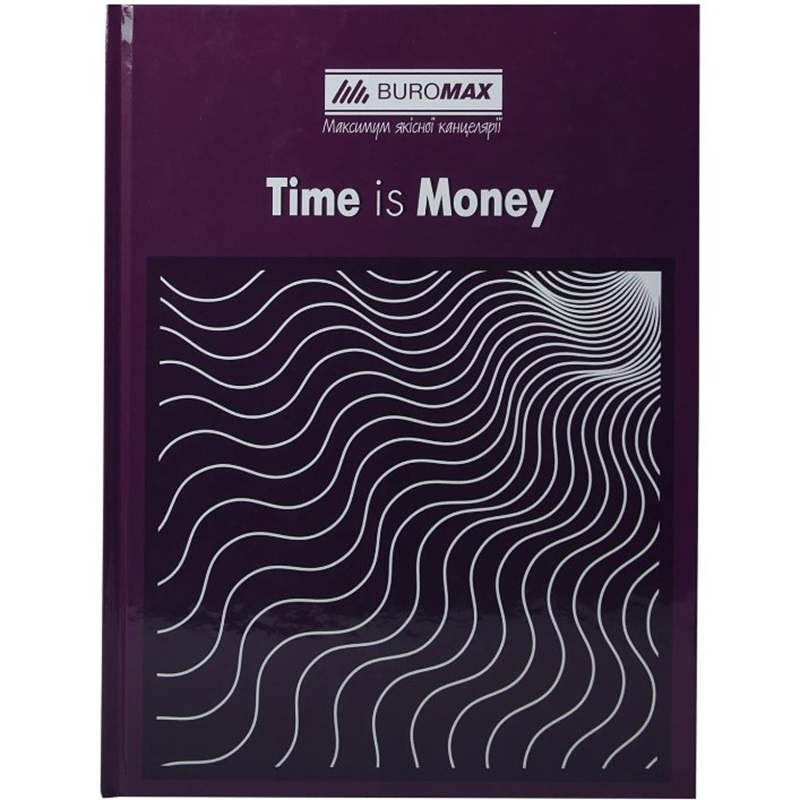 Книга обліку Buromax Time is money 96 аркушів в клітинку А4 фіолетовий (BM.2400-107) - фото 1