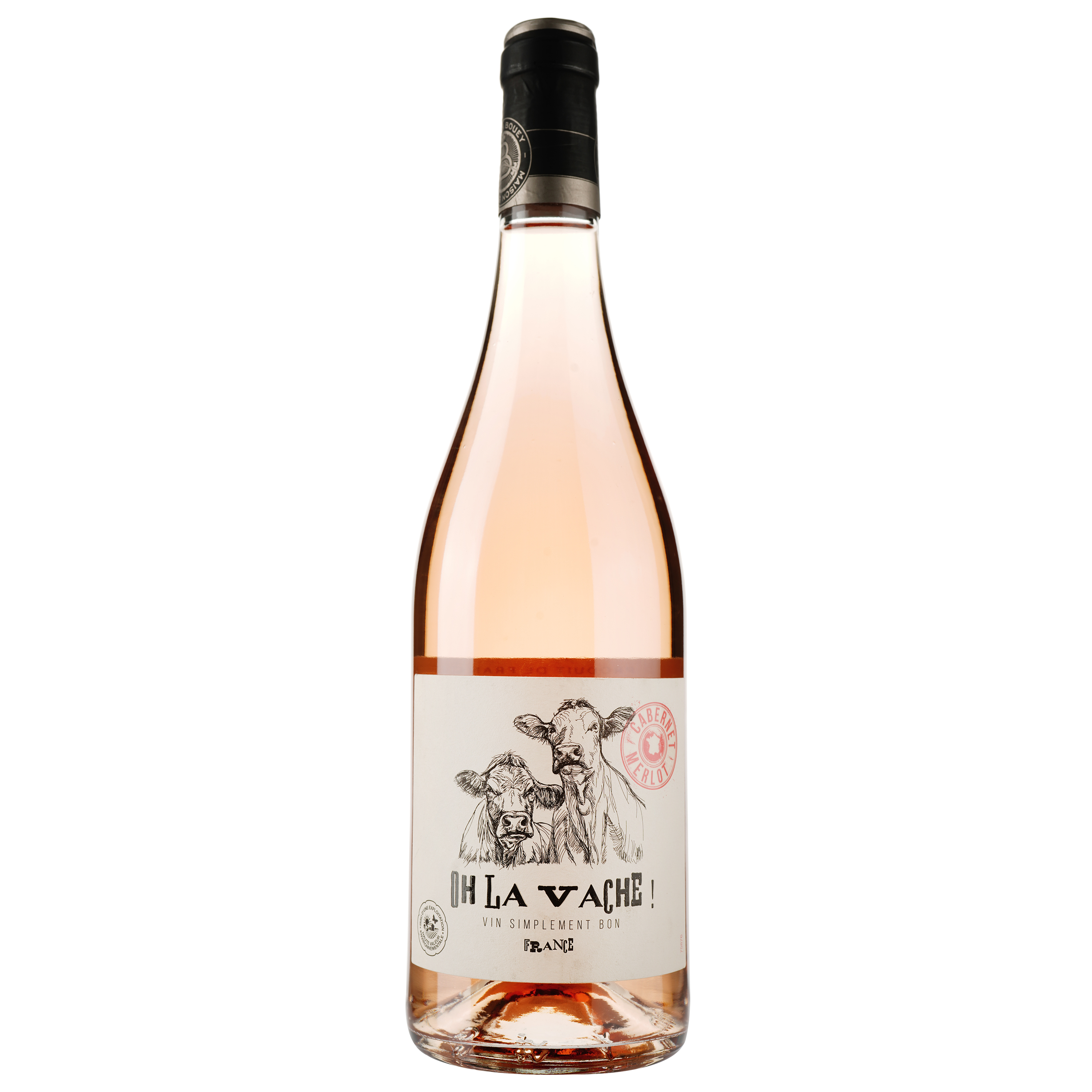Вино Oh la Vache Atlantique, розовое, сухое, 12%, 0,75 л (480094) - фото 1