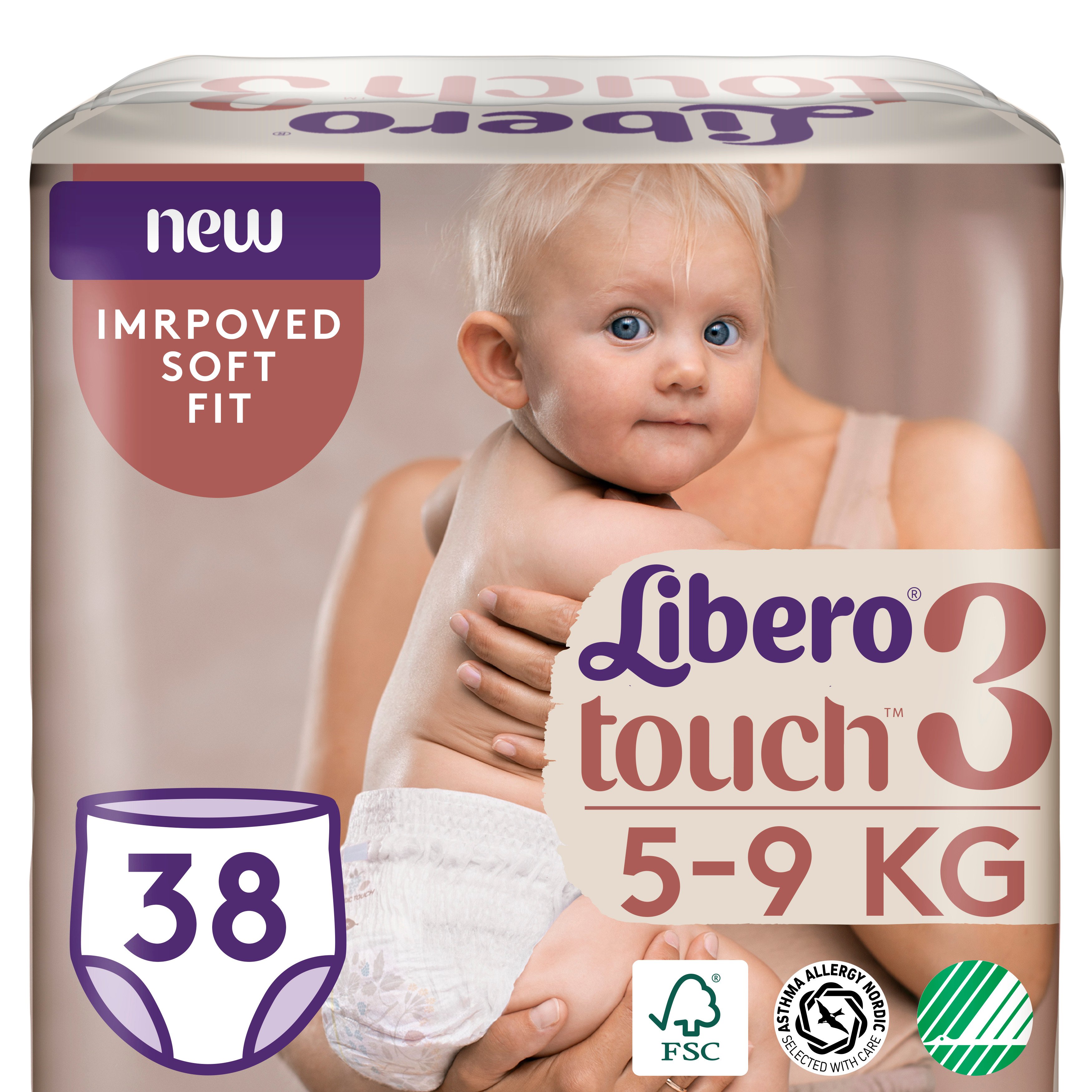 Підгузки-трусики Libero Touch Pants 3 (5-9 кг), 38 шт. - фото 1