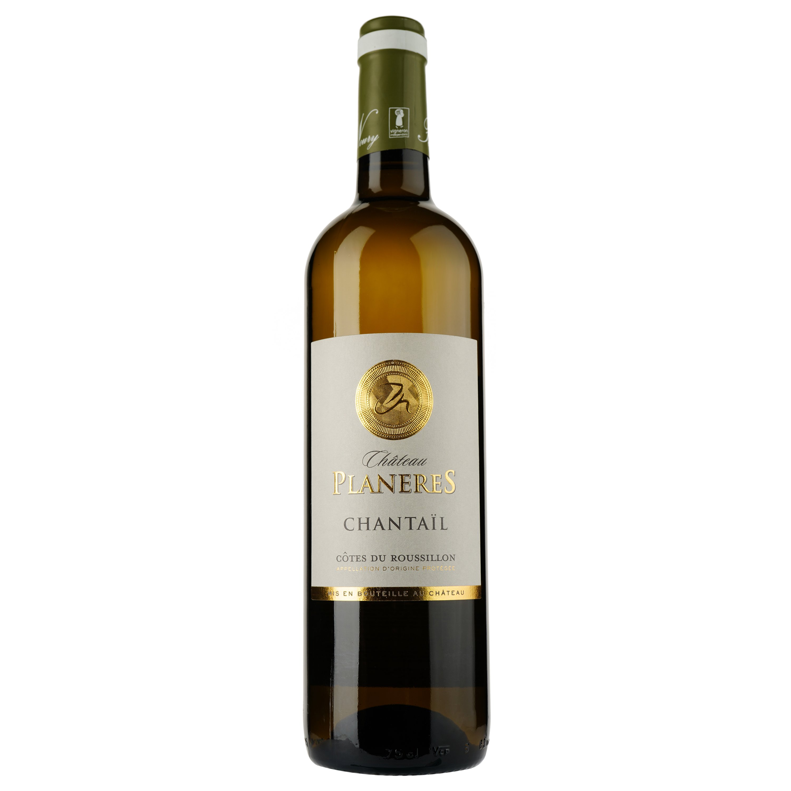 Вино Chateau Planeres Cuvee Chantail Blanc AOP Cotes du Roussillon, біле, сухе, 0,75 л - фото 1