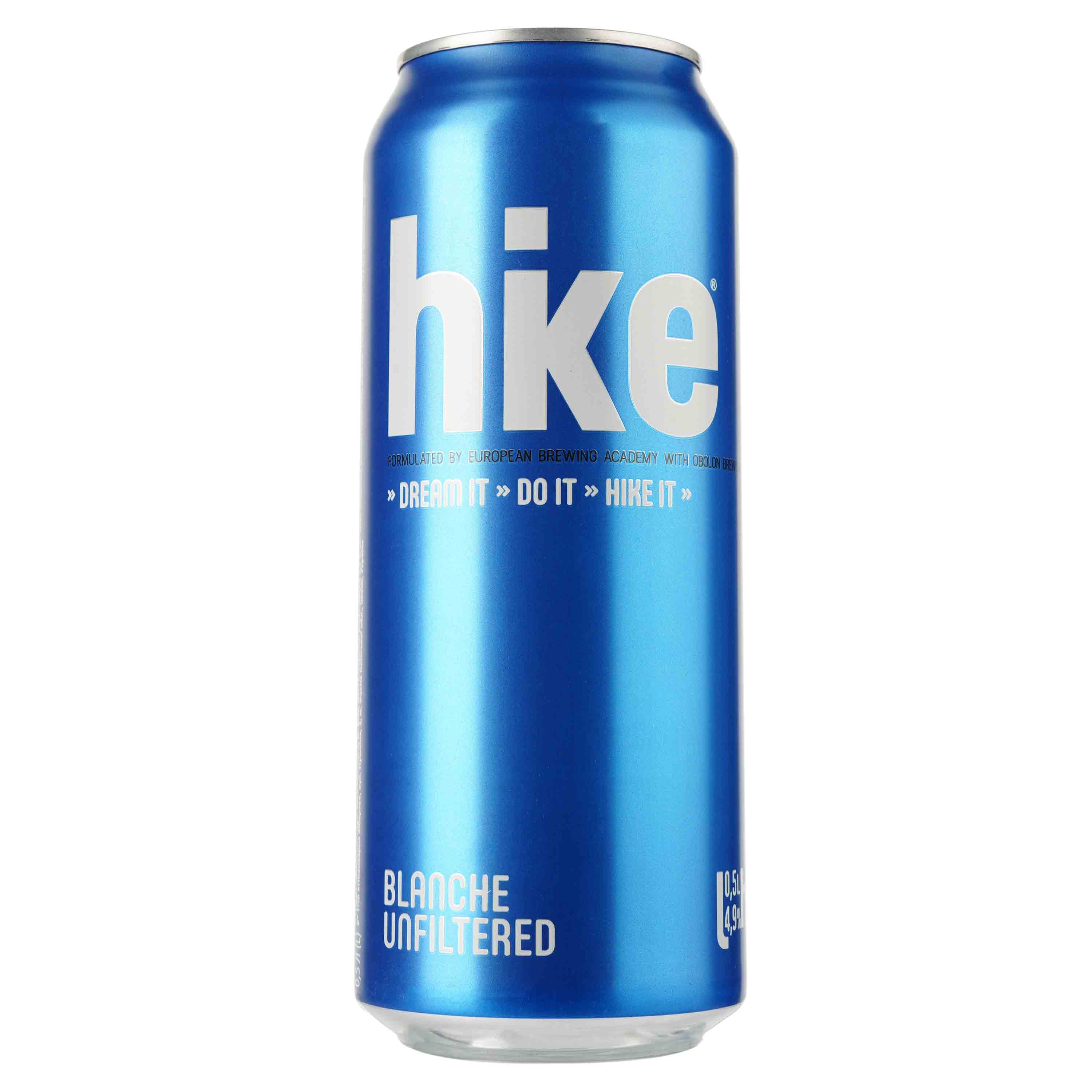Пиво Hike Blanche, светлое, 4,9%, ж/б, 0,5 л (781555) - фото 1
