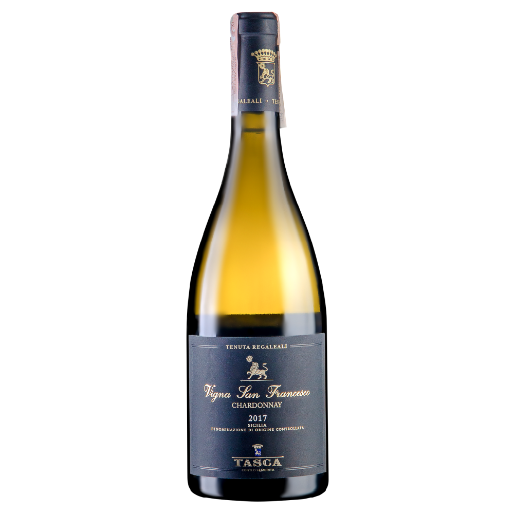 Вино Tasca d'Almerita Chardonnay IGT 2017, біле, сухе, 13,5%, 0,75 л - фото 1