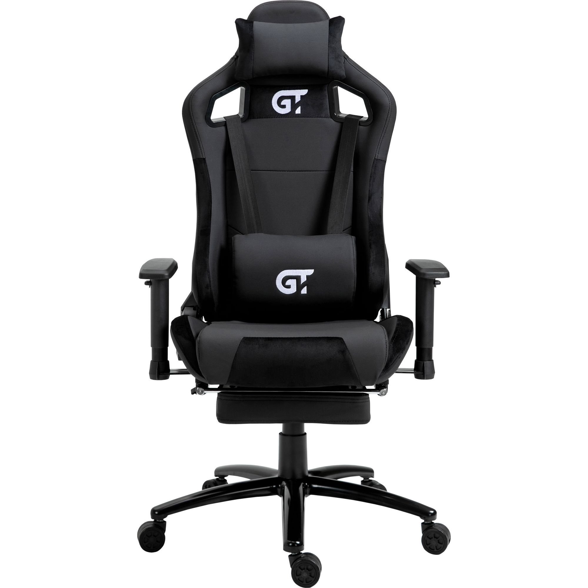 Геймерское кресло GT Racer черное (X-5108 Black) - фото 1
