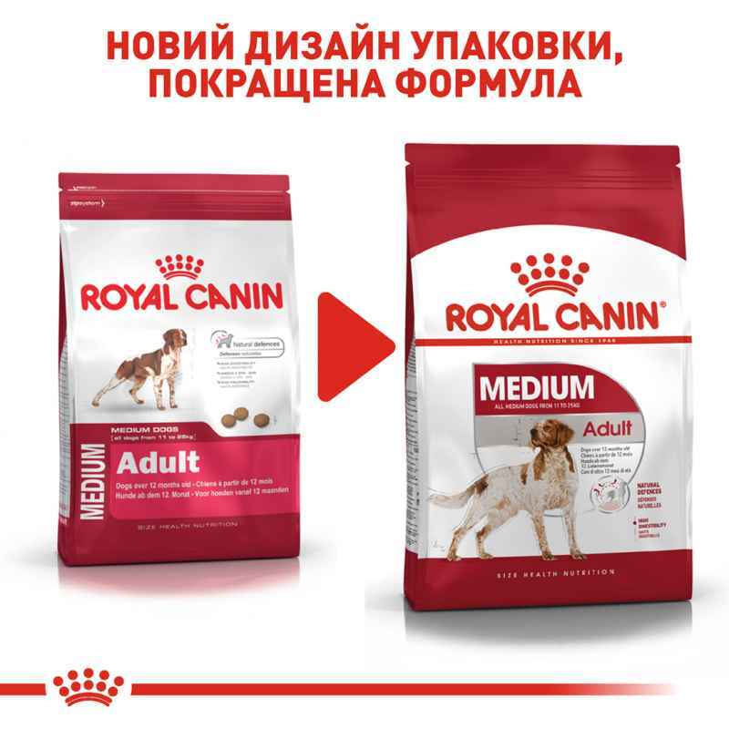 Сухий корм для дорослих собак середніх порід Royal Canin Medium Adult, 10 кг (3004010) - фото 2