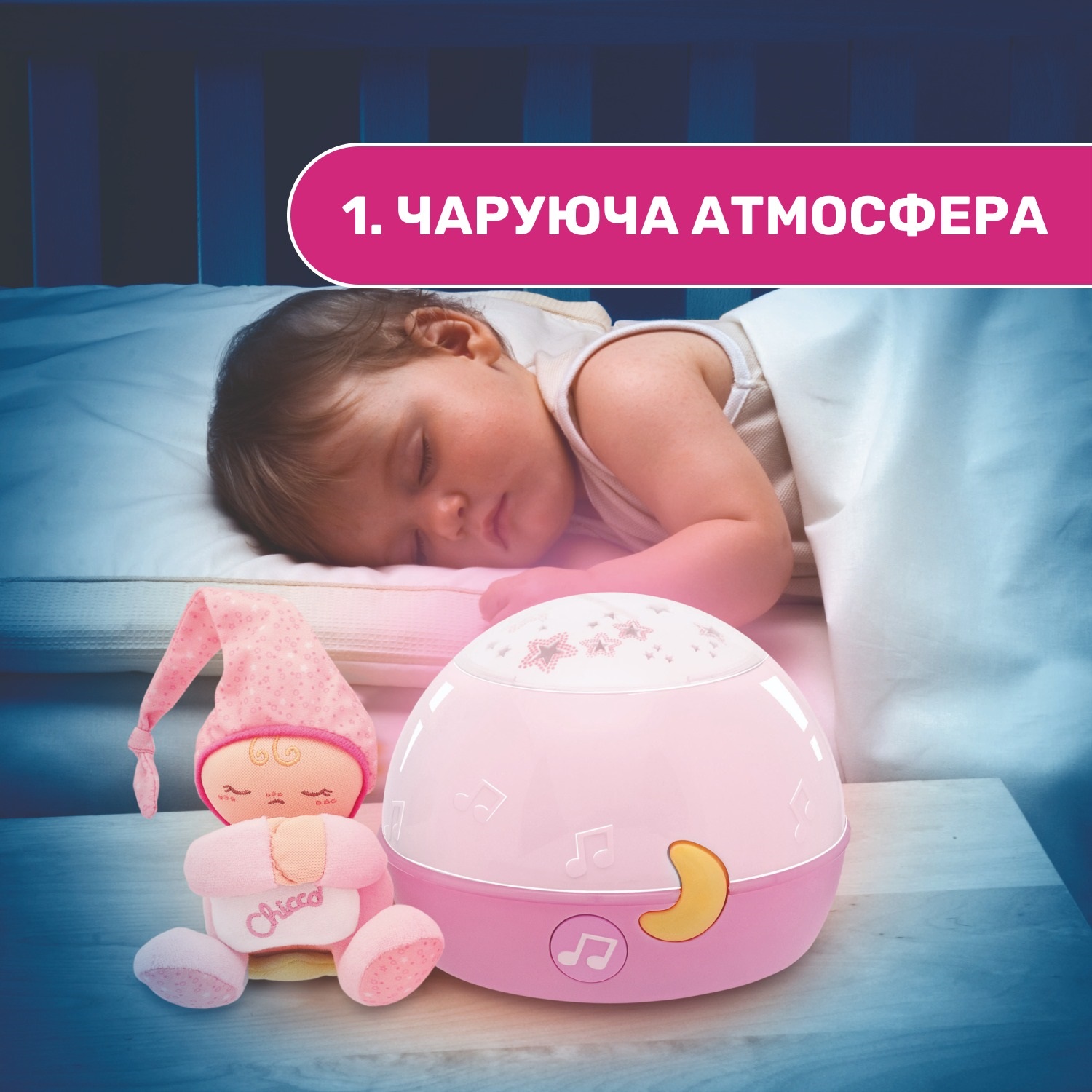 Іграшка-проектор Chicco Зірки, для дівчаток (02427.10) - фото 6