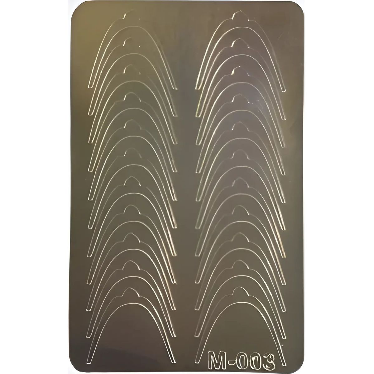 Наклейки на ногти Canni Metallized Stickers M-003 золото - фото 1