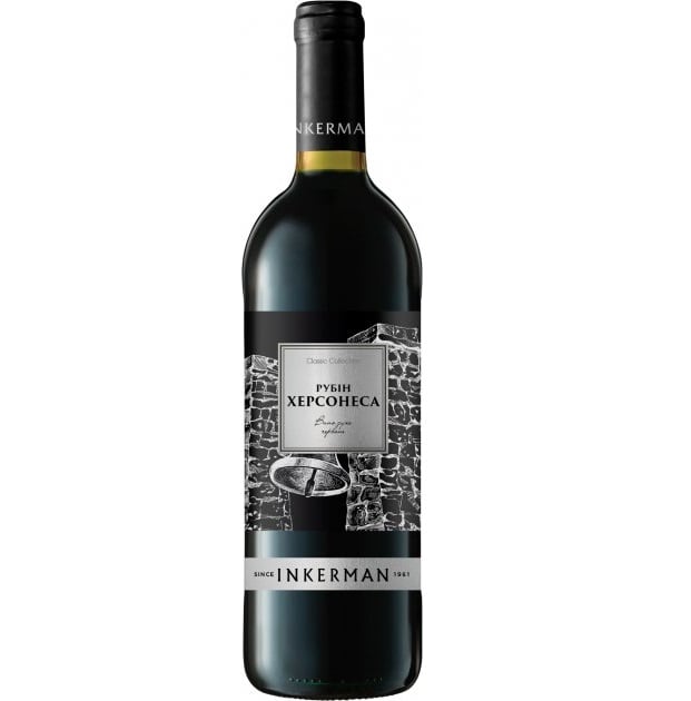 Вино Inkerman Рубин Херсонеса, 12%, 0,75 л (AS1N014) - фото 1