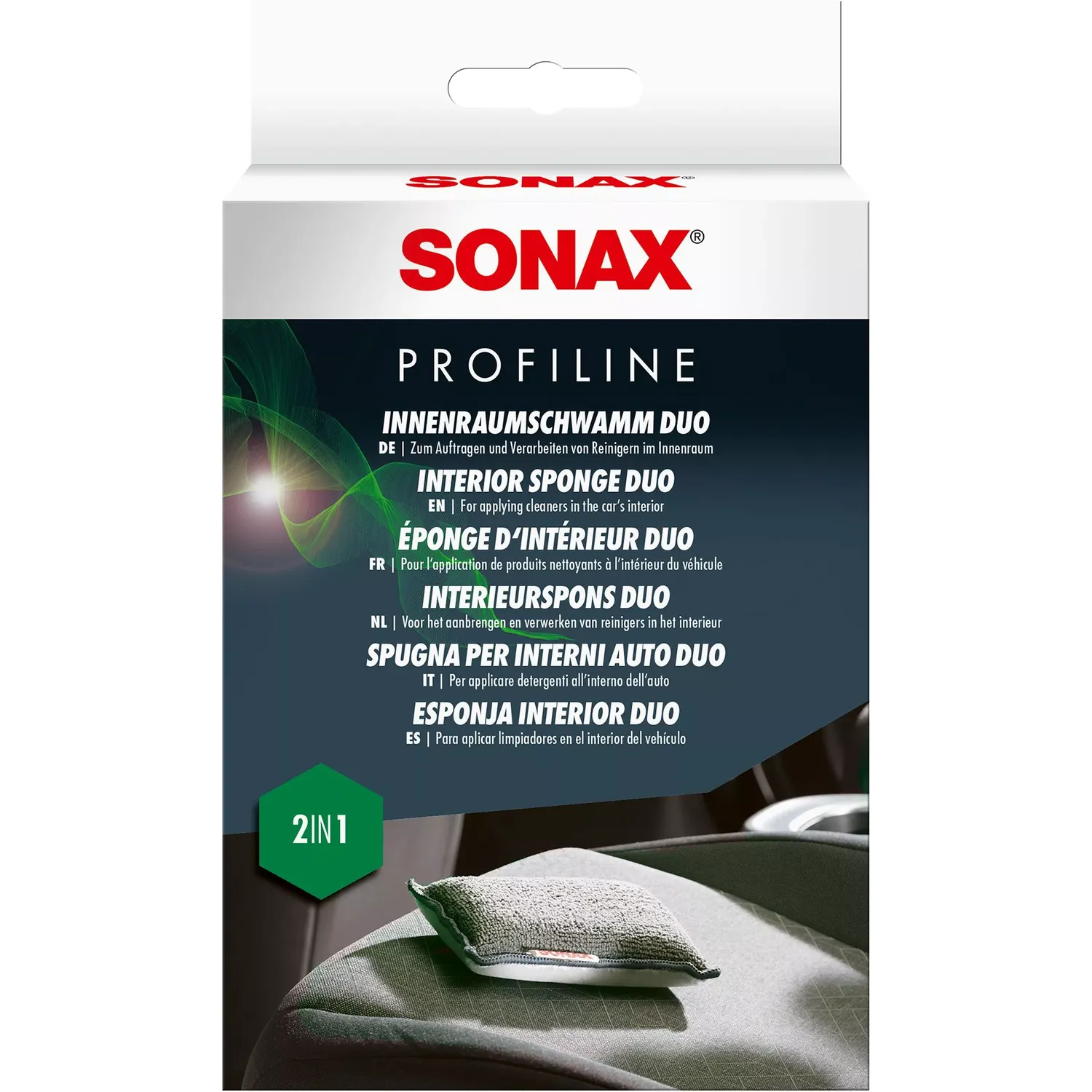 Губка двухсторонняя Sonax DUO для очистки интерьера - фото 1