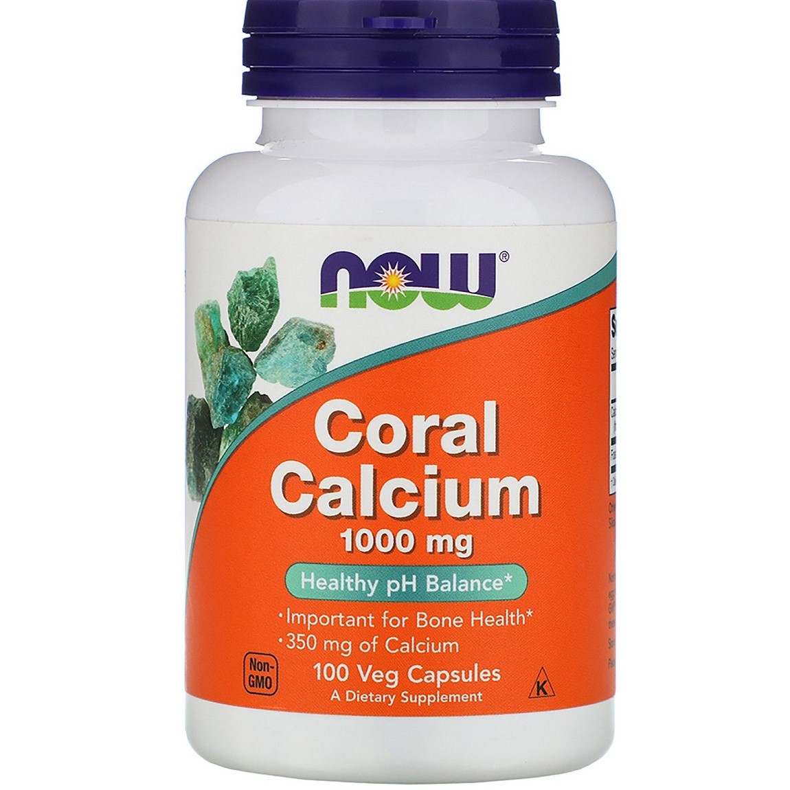 Кораловий кальцій Now Foods Coral Calcium 1000 мг 100 вегетаріанських капсул - фото 1