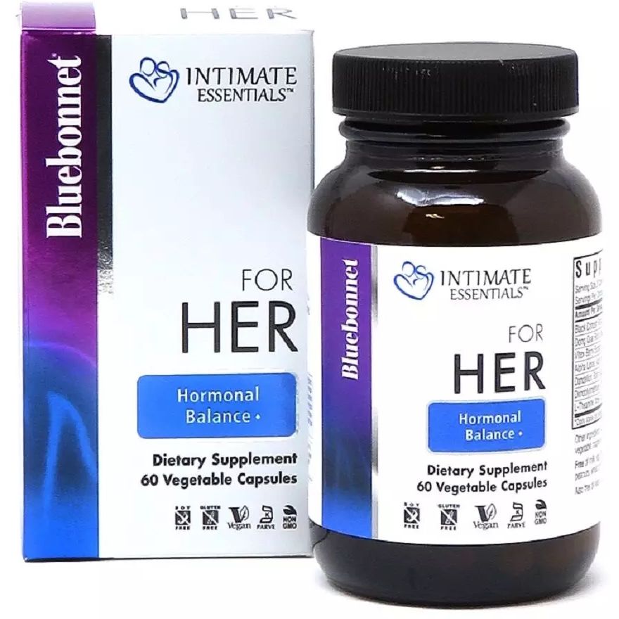 Комплекс для женщин Bluebonnet Nutrition Intimate Essentials For Her Hormonal Balance 60 капсул - фото 1