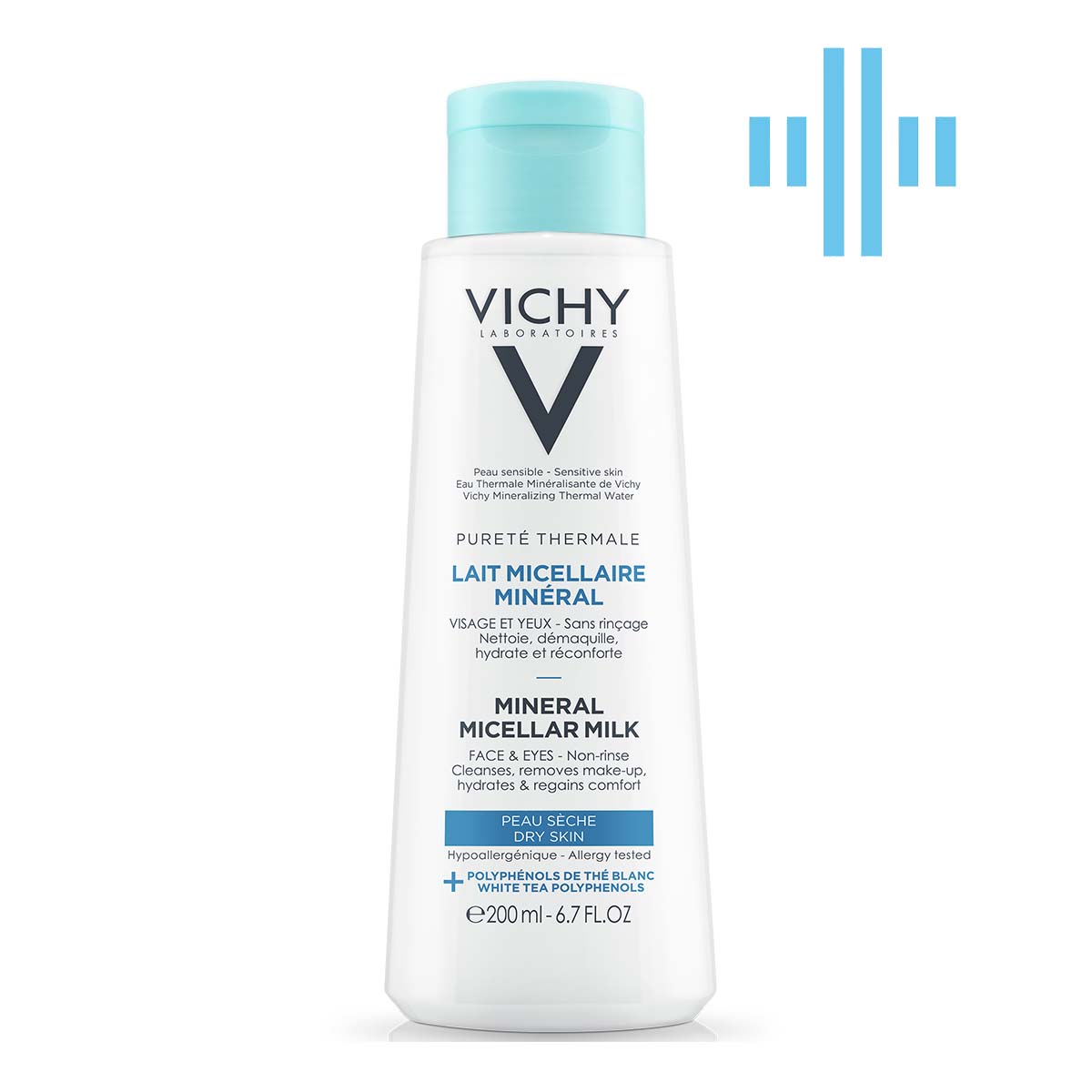 Мицеллярное молочко Vichy Purete Thermale, для сухой кожи, 200 мл - фото 1