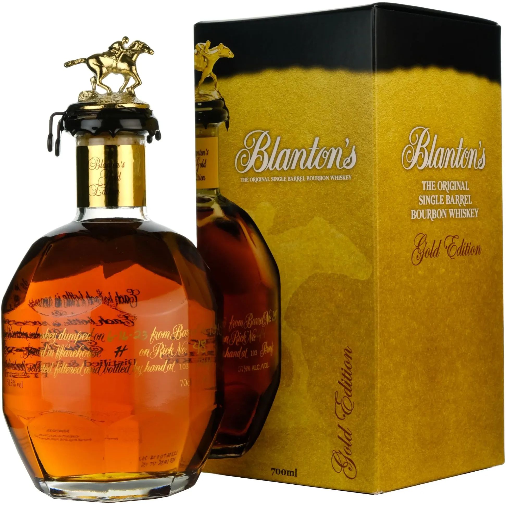 Виски Blanton's Gold Edition 51.5% 0.7 л в подарочной упаковке - фото 1