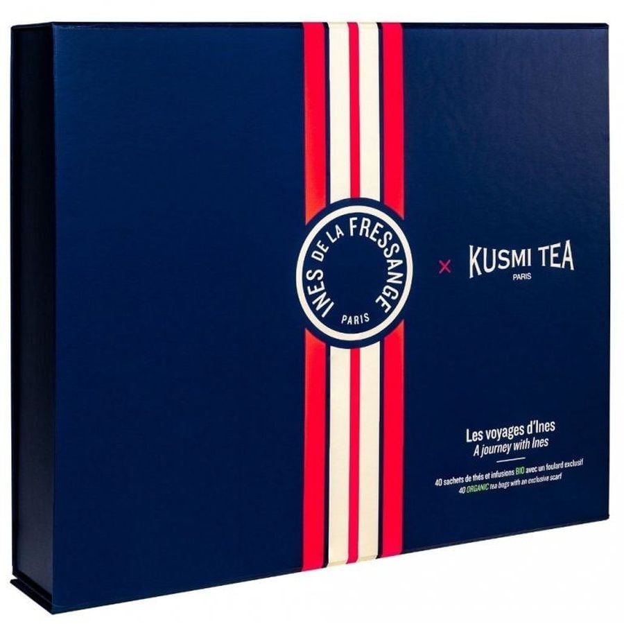 Набір Kusmi Tea Подорож з Інес органічного чаю та шарфу 80 г - фото 1