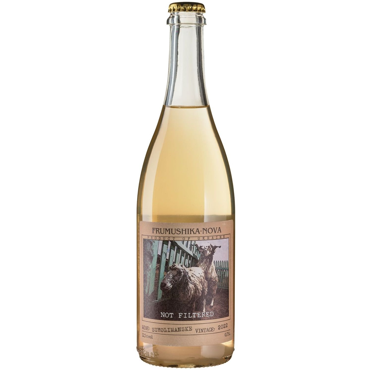Вино Frumushika-Nova Not Filtered Сухолиманське біле сухе 0.75 л - фото 1