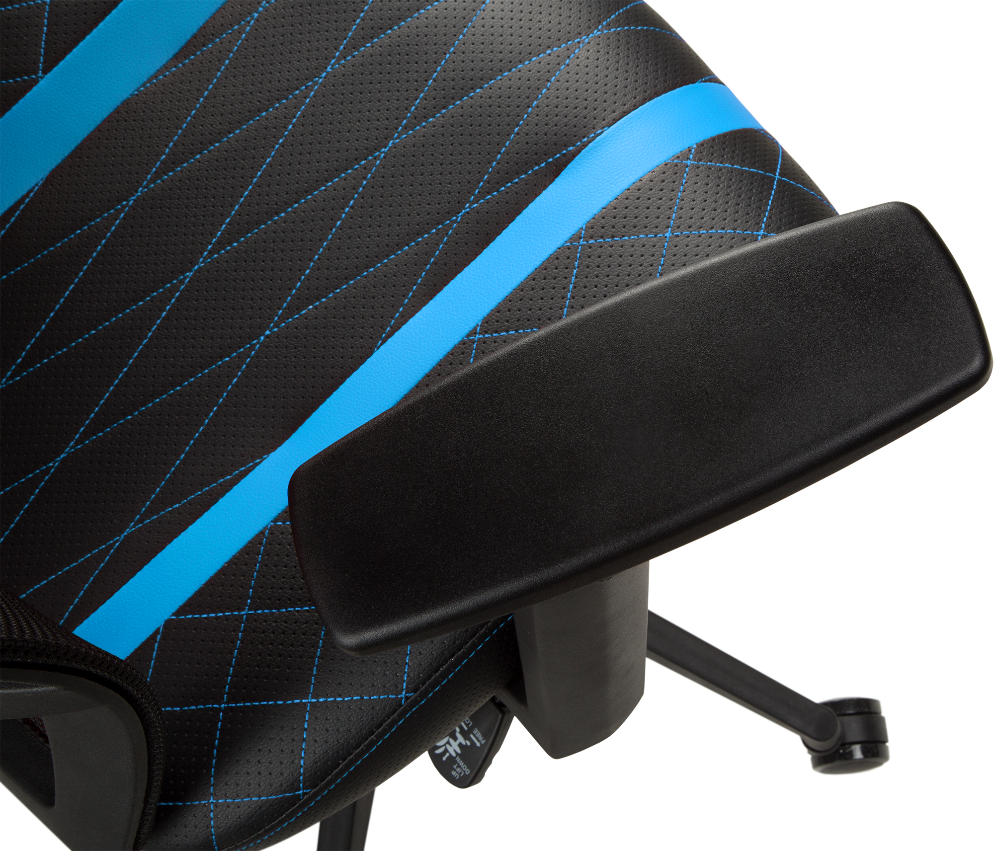 Геймерское кресло GT Racer черное с синим (X-6674 Black/Blue) - фото 8