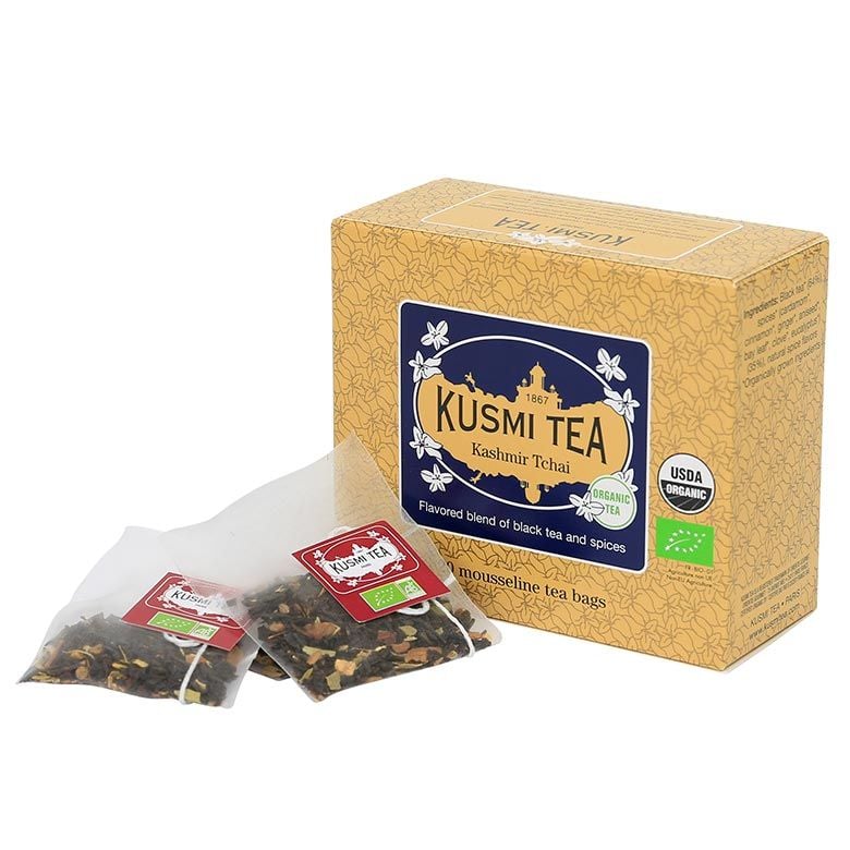 Чай чорний Kusmi Tea Kashmir Tchai органічний 40 г (20 шт. х 2 г) - фото 2