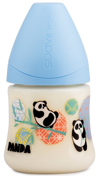 Бутылочка для кормления Suavinex Истории панды, 150 мл, голубой (303952) - фото 1