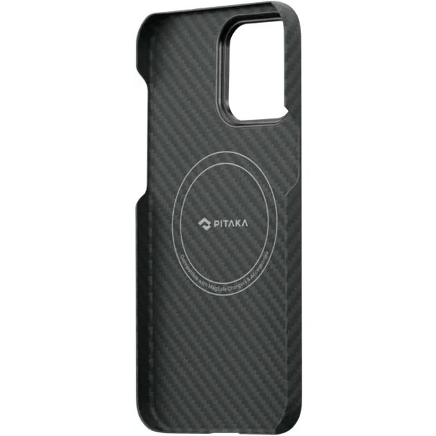 Чохол-накладка Pitaka MagEZ Case 3 Twill 1500D Black/Grey для iPhone 14 Pro - фото 4