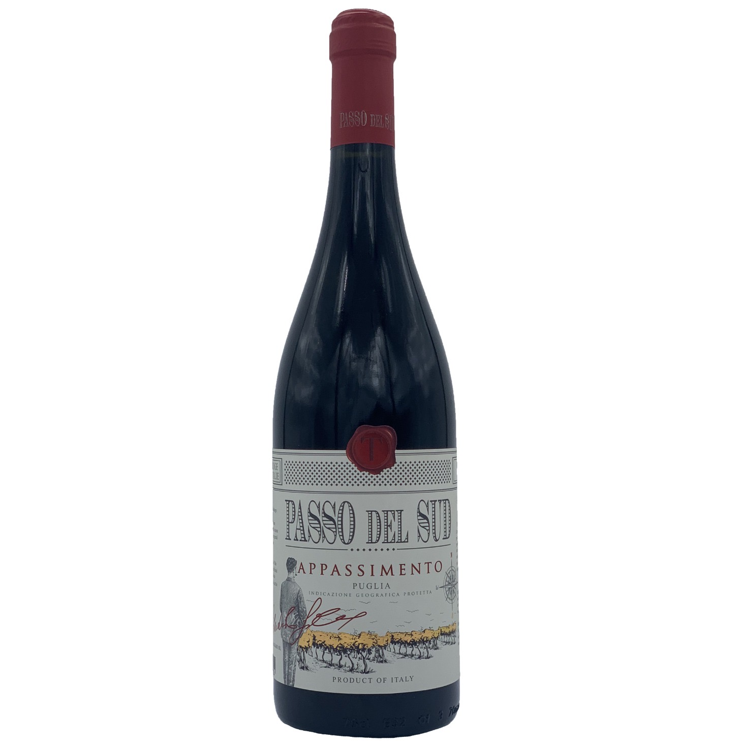 Вино Tagaro Passo del Sud, красное, полусухое, 14%, 0,75 л (37457) - фото 1