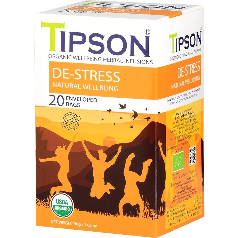 Смесь травяная Tipson De-Stress, 30 г (20 шт. х 1.5 г) (896904) - фото 2