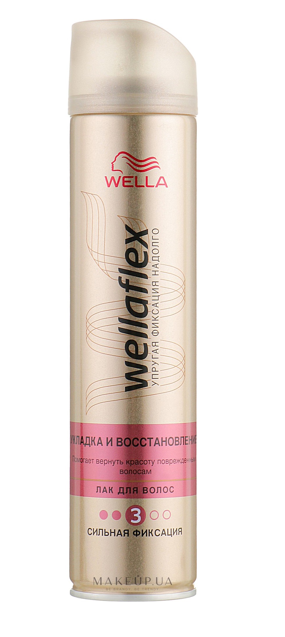 Лак для волосся Wellaflex Укладання та відновлення Сильної фіксації, 250 мл - фото 1