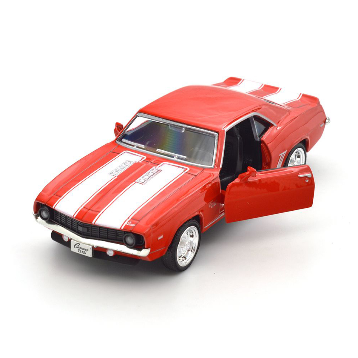 Автомодель TechnoDrive Chevrolet Camaro 1969, 1:32, красная (250336U) - фото 8