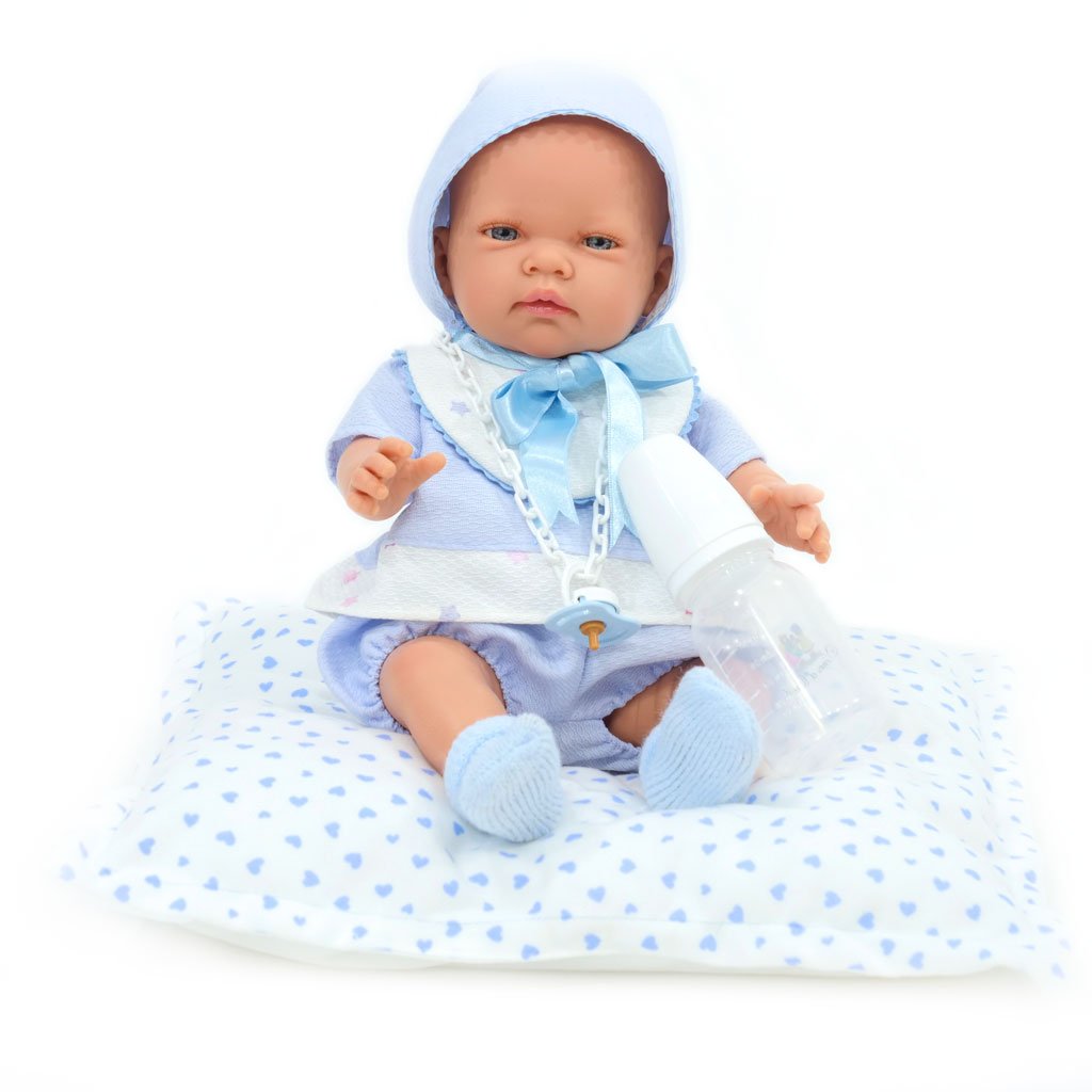 Кукла Nines d`Onil Новорожденный в голубой одежде, 45 см (6812) - фото 1