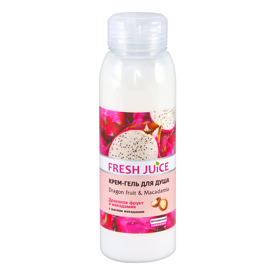 Крем-гель для душа Fresh Juice Dragon fruit & Macadamia, 300 мл - фото 1