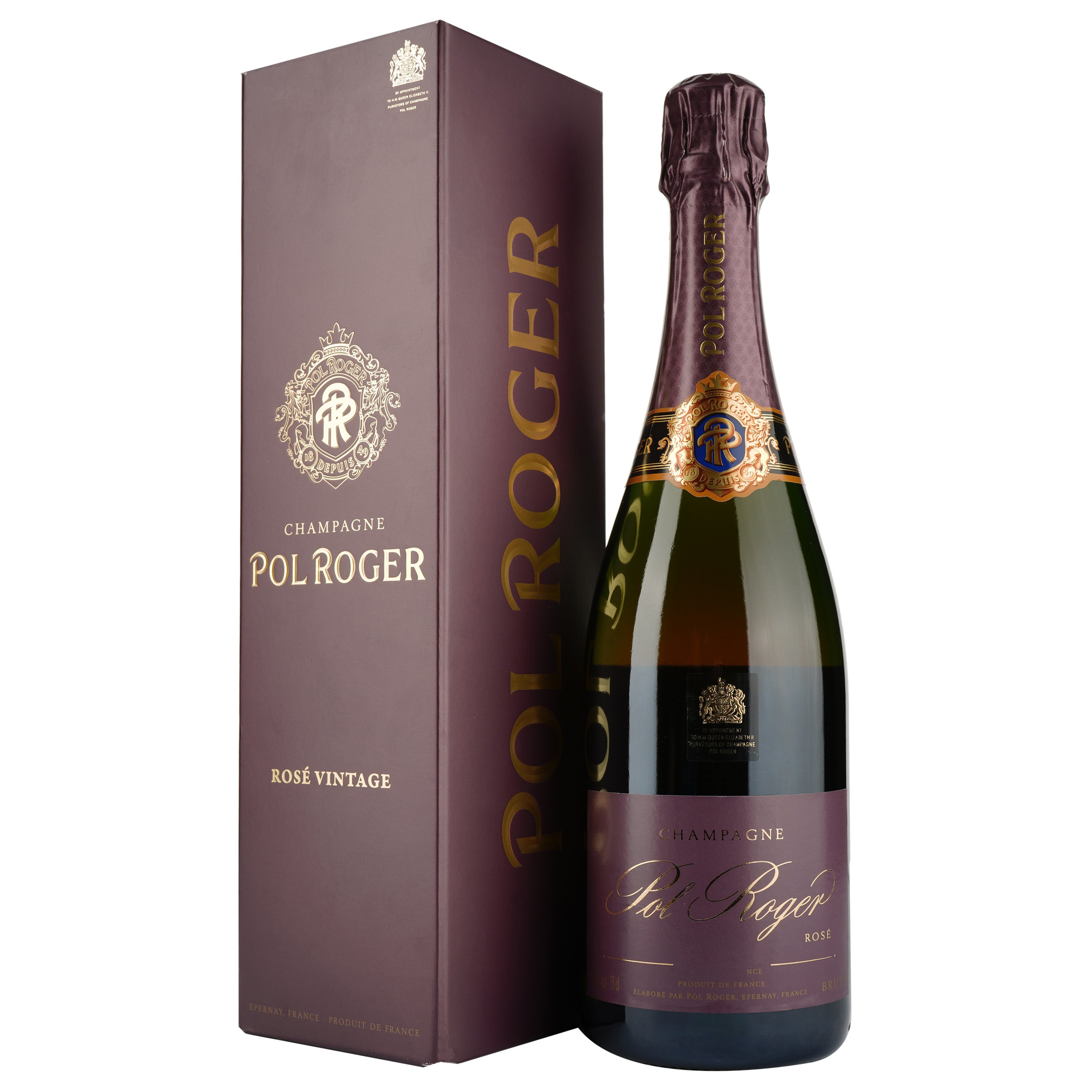Шампанское Champagne Pol Roger Brut Rose 2015 AOC/AOP, 12,5%, 0,75 л (869963) - фото 1