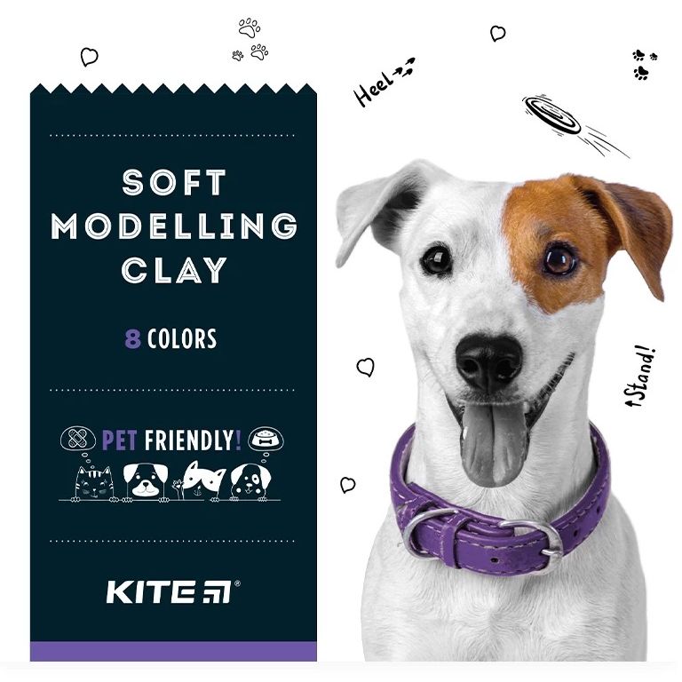 Пластилін восковий Kite Dogs 8 кольорів 160 г (K22-082) - фото 1