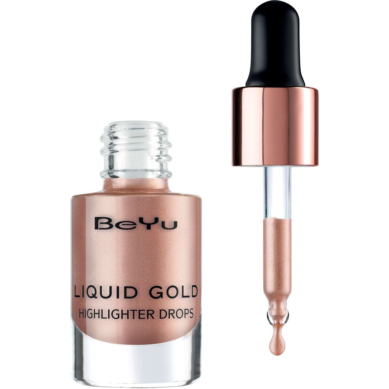 Коректор для обличчя BeYu Liquid Gold Highlighter Drops, відтінок 2, 13 мл - фото 2