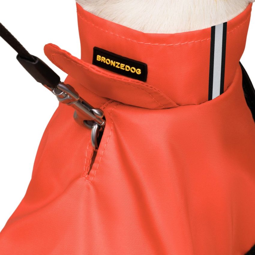 Дощовик для собак BronzeDog Textile XS помаранчевий - фото 2