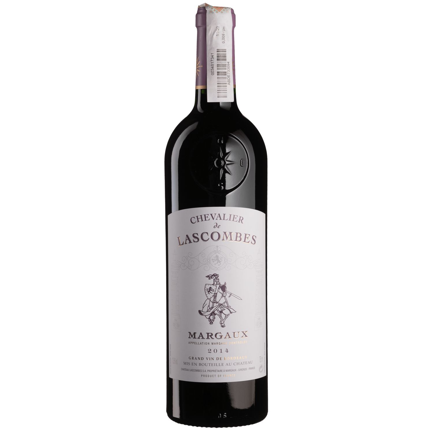 Вино Chevalier de Lascombes 2014, красное, сухое, 0,75 л - фото 1