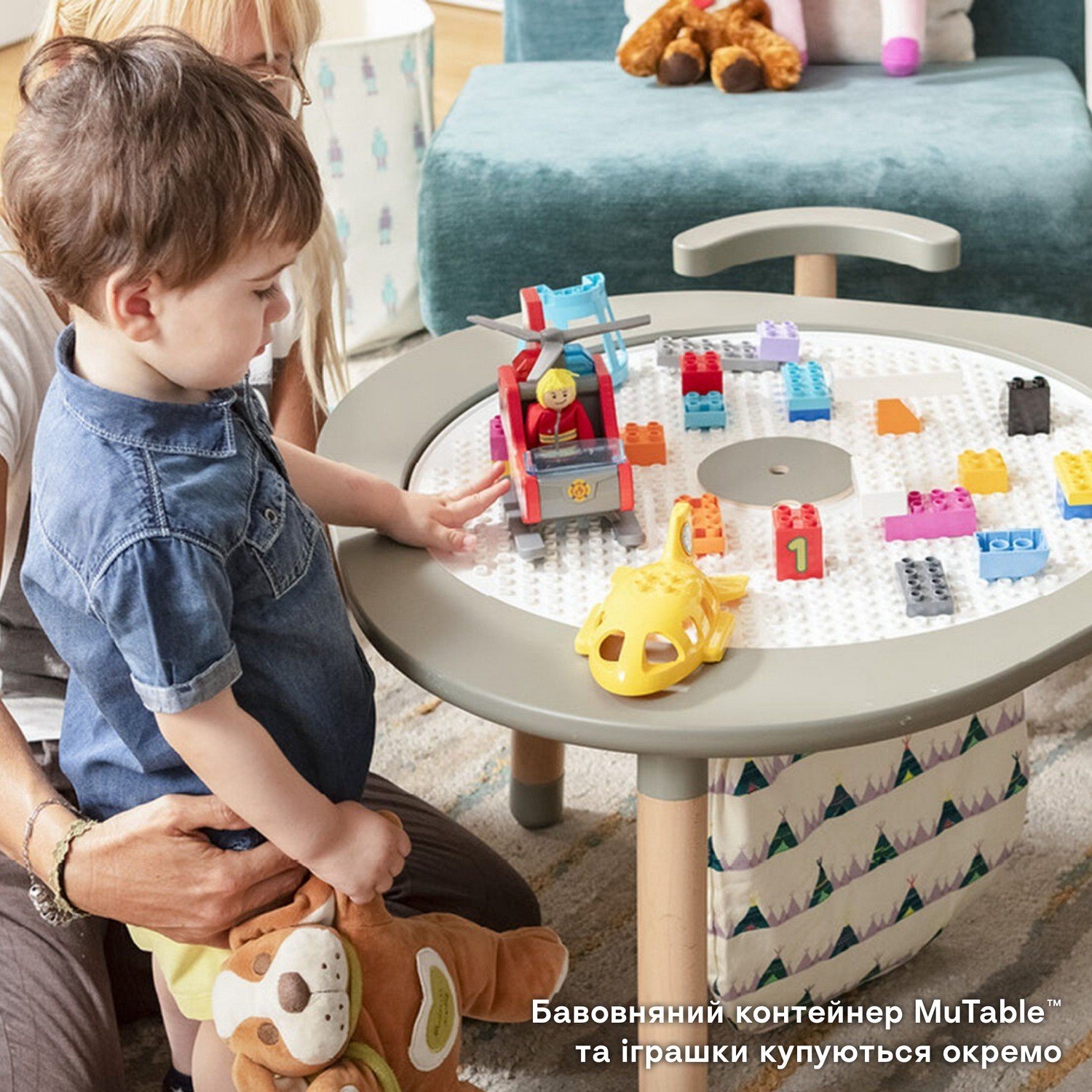 Детский игровой многофункциональный столик Stokke MuTable, бирюзовый (581705) - фото 10