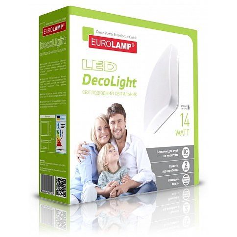 Светильник Eurolamp LED NEW 14W 4000K накладной квадратный матовый (LED-NLS-14/4(F)new) - фото 2