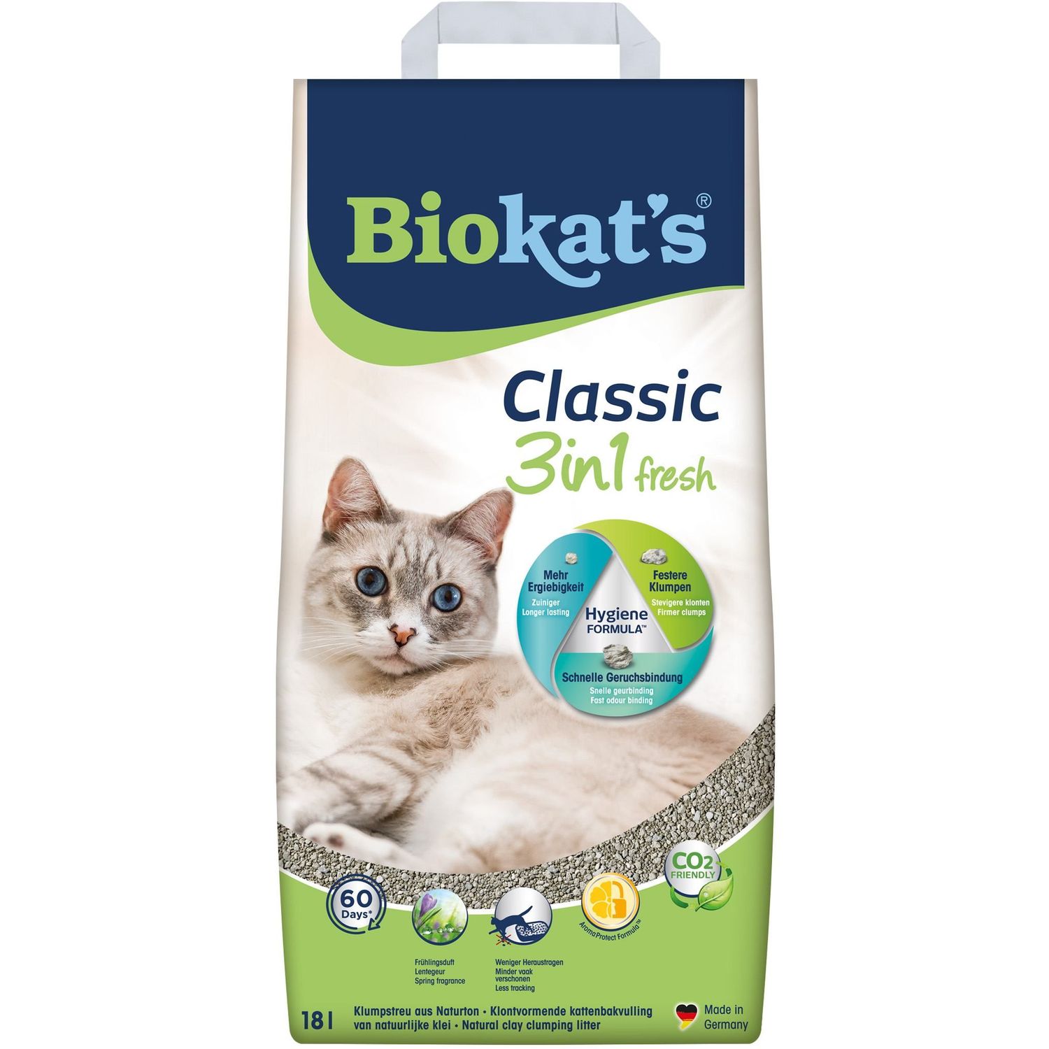 Бентонитовый наполнитель Biokat's Classic Fresh 3 в 1, 18 л (G-613796) - фото 1