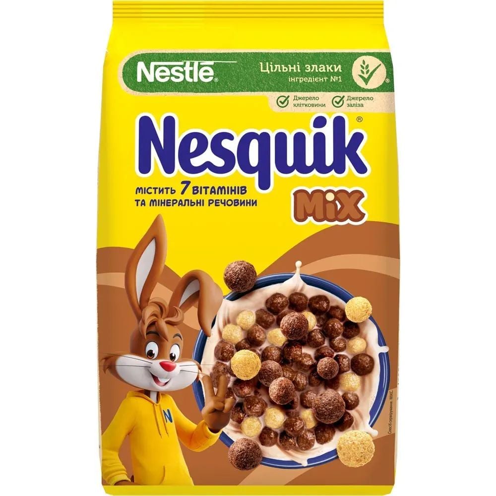 Сухой завтрак Nesquik Mix с витаминами и минеральными веществами 375 г - фото 1