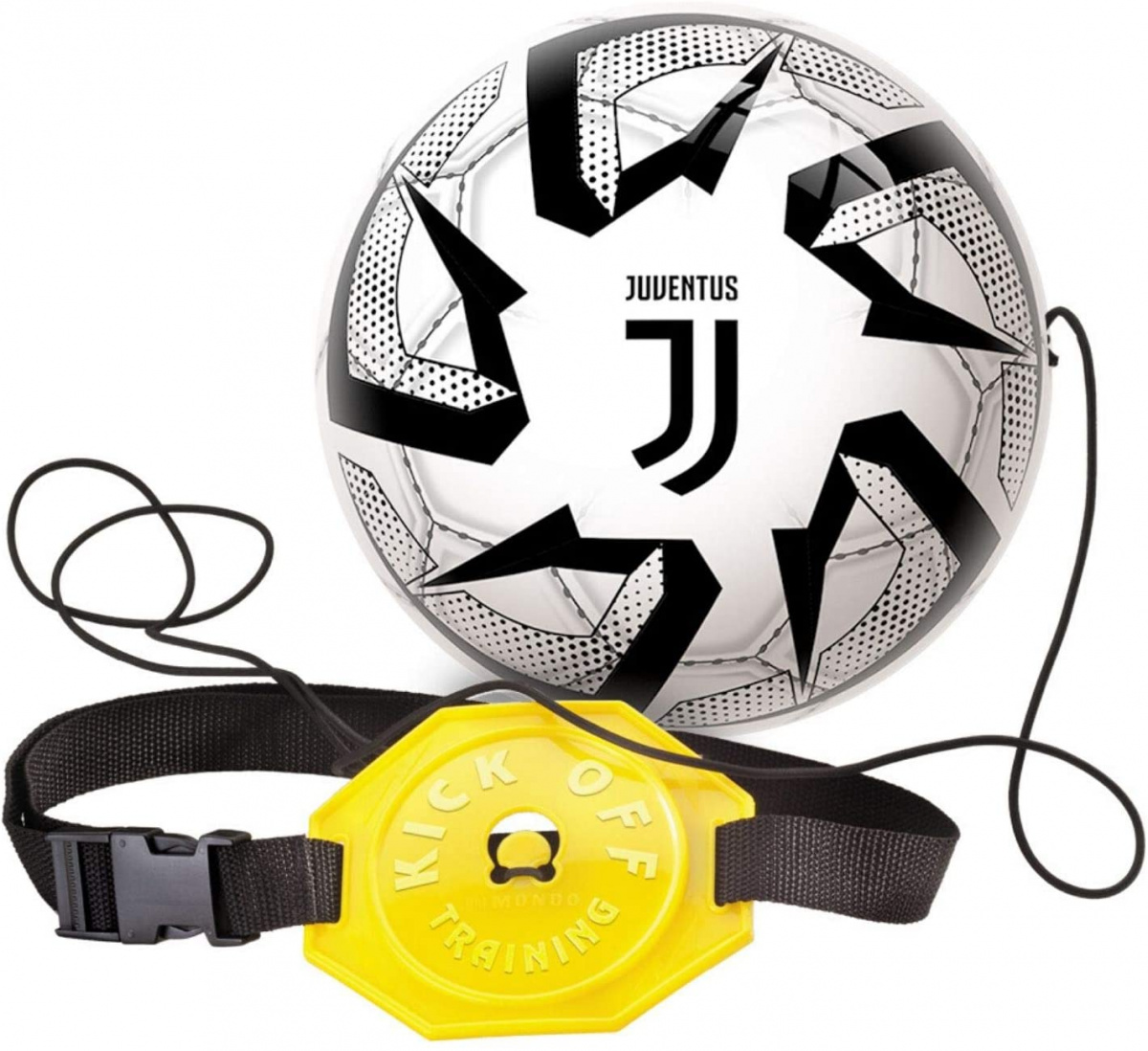 Футбольний м'яч для тренування ударів Mondo FC Juventus, 23 см (28605) - фото 1